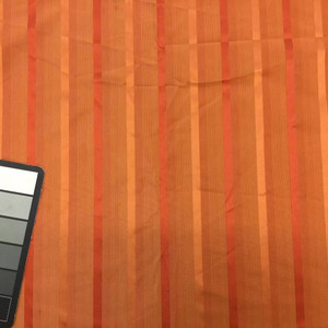 Retro Orange Striped Slipcover / Drapery Fabric | 56 Inches Wide | By the Yard