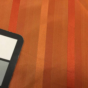 Retro Orange Striped Slipcover / Drapery Fabric | 56 Inches Wide | By the Yard