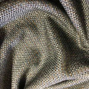 Gray With Brown Upholstery / Drapery Fabric | 57 Wide | By the Yard | Durable