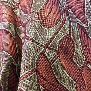 Leaf Fronds in Brown and Green | Upholstery Fabric | 57 Wide | By the Yard