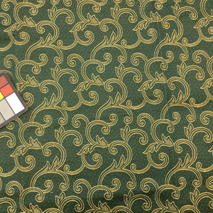 Green Flourishing Stems | Upholstery Fabric | 54 Wide | By the Yard | Durable