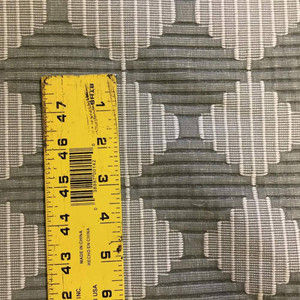 Geometric Reversible Squares / Diamonds in Gray | 54 W |  Fabric By the Yard | Durable