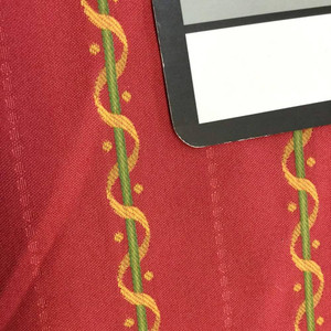 Wavy Horizontal Stripes in Red / Green / Yellow | Upholstery Fabric | 54 W | BTY