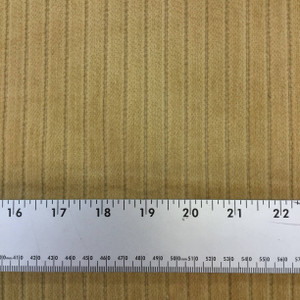 Khaki Tan Chenille with Horizontal Stripes | Upholstery Fabric | 54 Wide | BTY