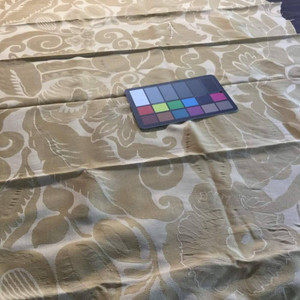 Golden Yellow Floral Brocade | Drapery / Slipcover Fabric | 58 W | By the Yard