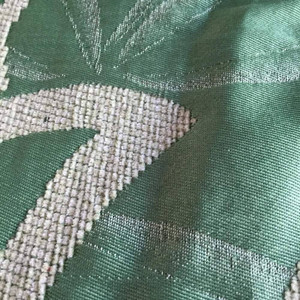 Green with Chenille Floral Design | Upholstery Fabric | 56 Wide | By the Yard