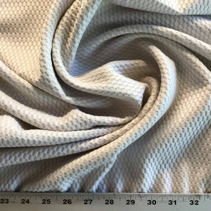 Solid Ivory with Sort Of Check Design | Drapery Fabric | 68 Wide | By the Yard