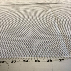 Solid Ivory with Sort Of Check Design | Drapery Fabric | 68 Wide | By the Yard