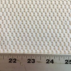 Solid Ivory with Sort Of Check Design | Drapery Fabric | 68 Wide | By the Yard