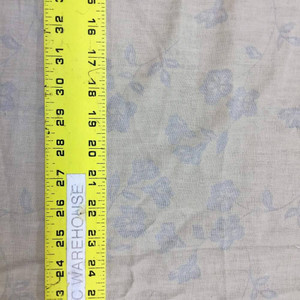 Semi Sheer Floral in Tan | Drapery / Home Decor Fabric | 56 Wide | By the Yard