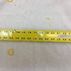 White with Sun Embroidery | Upholstery / Drapery Fabric | 70 Wide | By the Yard