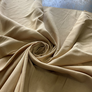 Solid Khaki Tan Slub | Drapery / Slipcover Fabric | 56 Wide | By the Yard