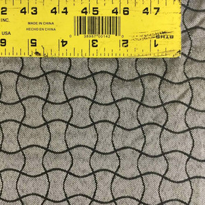 Black and Beige Geometric | Upholstery / Slipcover Fabric | 60 Wide | By the Yar