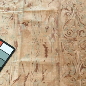 Rodin Ornate Stripes in Tan / Brown | Home Decor Fabric | 54 Wide | By the Yard