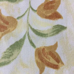 Textural Stripe by Wallquest in Orange and Green | Home Decor Fabric | 54 Wide