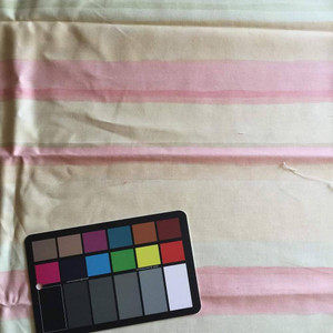 Watercolor Stripes in Pastel Pink, Yellow, and Green | Home Decor Fabric | 54 W