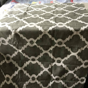 Quatrefoil in White and Dark Grey | Home Decor Fabric | 54 Wide | By the Yard