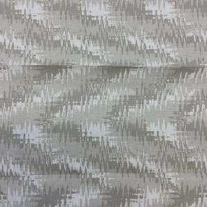 Abstract White and Taupe | Home Decor / Slipcover Fabric | 54 Wide | By the Yard