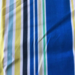 Thick and Thin Summer Stripes | Blue / Green / Yellow | Home Decor Fabric | 54 W