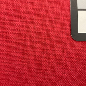 Bright Red Vinyl Backed Upholstery Fabric | 56 W | By the Yard | Ultra Durable