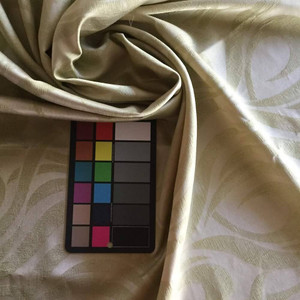 Flourishes in green | Sateen Drapery Fabric | 56 Wide | By the Yard | Nice Drape