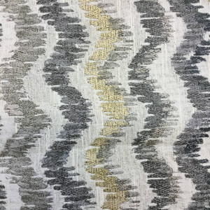 Shockline in Ash | Upholstery / Slipcover Fabric | 58 W | By the Yard | Durable