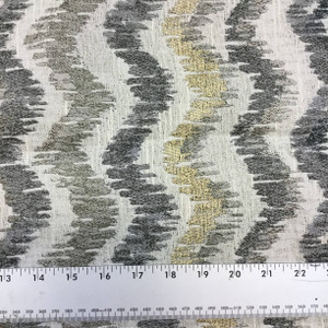 Shockline in Ash | Upholstery / Slipcover Fabric | 58 W | By the Yard | Durable