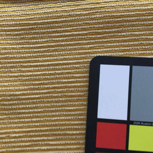 Yellow and Beige Striped Chenille | Upholstery Fabric | 56 Wide | By the Yard