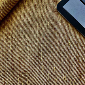 Variegated Light and Dark Tan Drapery / Slipcover Fabric | 54 Wide | By the Yard