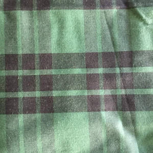 Green and Navy Blue Plaid | Upholstery / Drapery Fabric | 62 Wide | By the Yard