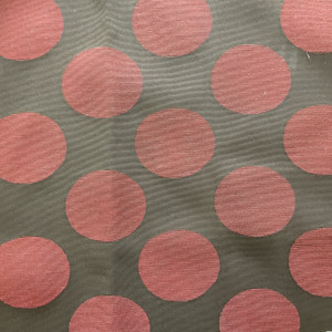 Large Scale Polka Dot in Brown and Red | Upholstery Fabric | 58 W | By the Yard