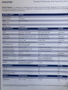 Richloom Fortress  Dusk Tan Marine Vinyl Fabric | 54" Wide | Sun & Salt Proof | Marine Vinyl