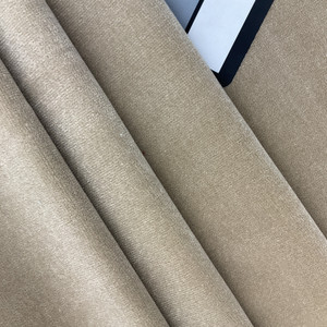 Dark Tan | Apollo Velvet Upholstery Home Decor Fabric | 54 Wide | BTY | Soft