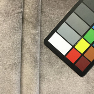 Pewter Gray | Apollo Velvet Upholstery Home Decor Fabric | 54 Wide | BTY | Soft