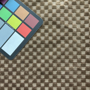 Mocha Brown Checked | Boxer Velvet Upholstery Fabric | Home Decor | 54 Wide |