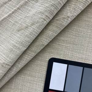 Textured Beige | Rayina Velvet Upholstery Fabric | 54 Wide | By the Yard |