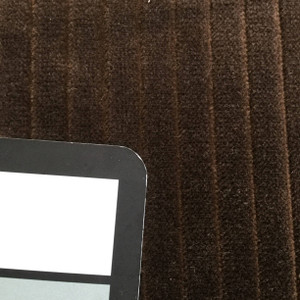 Dark Brown Stripes | Vanguard Velvet Upholstery Fabric | Home Decor | 54 Wide |