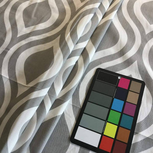Large Scale Ogee | Gray / White | Premier Prints | Home Decor Fabric | 54 Wide