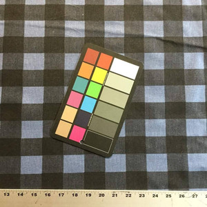 Buffalo Check 1.5inch Blue / Black | Premier Prints | Home Decor Fabric | 54 W