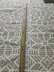 Gold and White Geometric | Premier Prints | Home Decor Fabric | 54 Wide | BTY