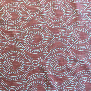 Dotted Ogee in Muted Red / White | Premier Prints | Home Decor Fabric | 54 Wide