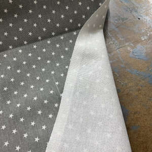 Mini Stars in Gray and White | Premier Prints | Home Decor Fabric | 54 Wide