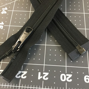 21.5" Separating Coil Zipper | Black | YKK Brand | Jackets