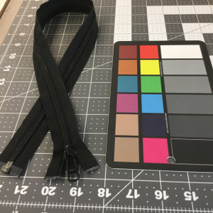 25" Separating Coil Zipper | Black | YKK Brand | Jacket Zipper