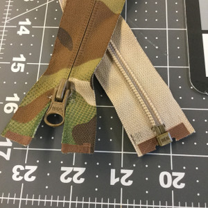 29" Separating Coil Zipper | Green Forest Camouflage | Military | Jackets