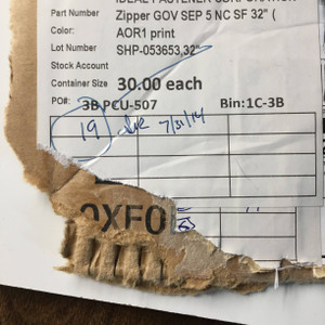 32 Inch Separating Jacket Zipper | Digital Desert Camouflage, Single Pull |