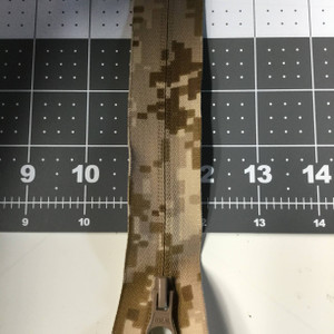 26 Inch Separating Jacket Zipper | Digital Desert Camouflage, Single Pull | 26 Inch Separating Jacket Zipper | Digital Desert Camouflage, Single Pull |