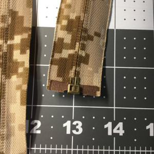 26 Inch Separating Jacket Zipper | Digital Desert Camouflage, Single Pull |