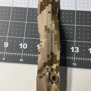 10.5 Inch Pocket Zipper | Digital Desert Camouflage, Single Pull | Pocket Zipper