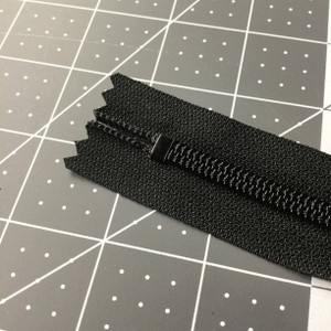 11.5 Inch YKK Black Non Separating Pocket Zipper | Single Pull |